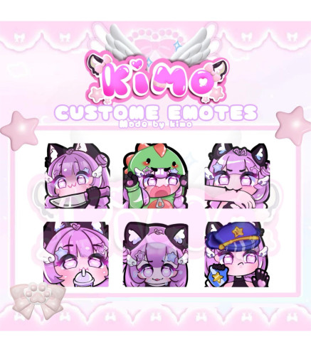 Customized Twitch Emote (6 Emotes)