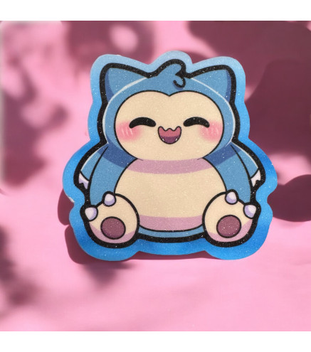 Pokémon: Snorlax Glittered Stickers