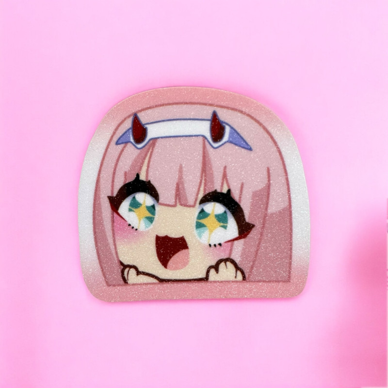 Darling in the Franxx: Zerotwo Glittered Stickers Darling in the Franxx: Zerotwo Glittered Stickers