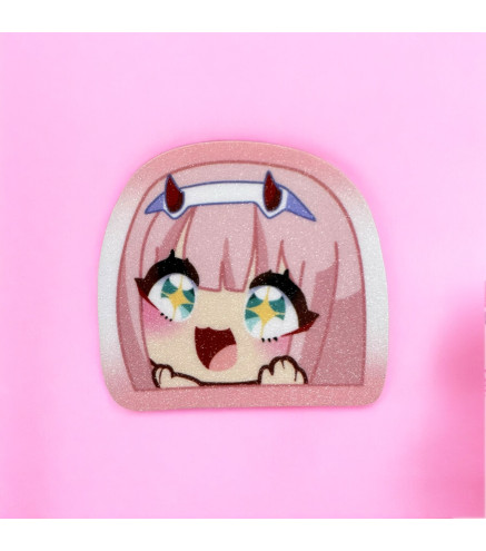 Darling in the Franxx: Zerotwo Glittered Stickers