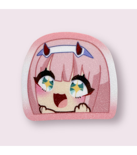 Darling in the Franxx: Zerotwo Glittered Stickers