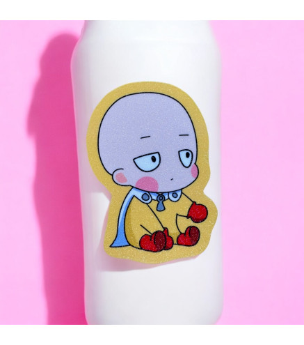 One-Punch Man: Saitama Glittered Stickers