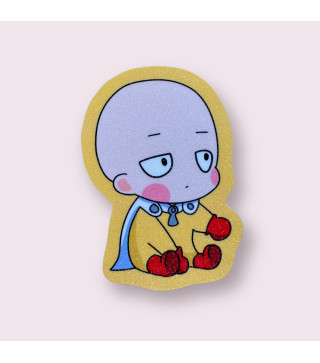 One-Punch Man: Saitama Glittered Stickers