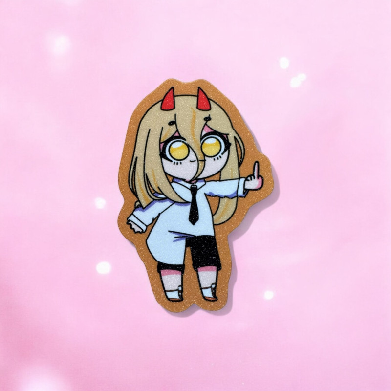 Chainsaw Man: Power Glittered Stickers Chainsaw Man: Power Glittered Stickers