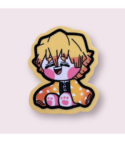 Demon Slayer: Zenitsu Glittered Stickers