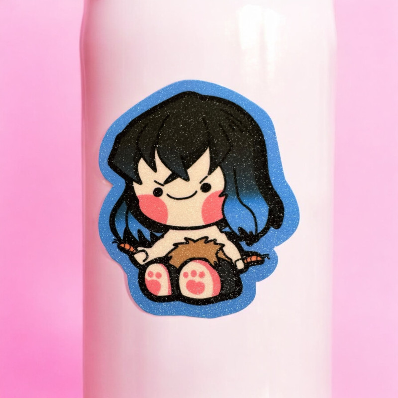 Demon Slayer: Inosuke Glittered Stickers Demon Slayer: Inosuke Glittered Stickers