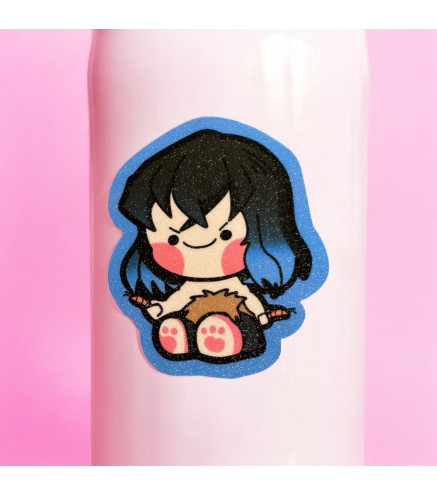 Demon Slayer: Inosuke Glittered Stickers