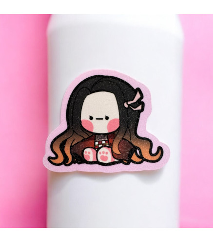 Demon Slayer: Nezuko Glittered Stickers