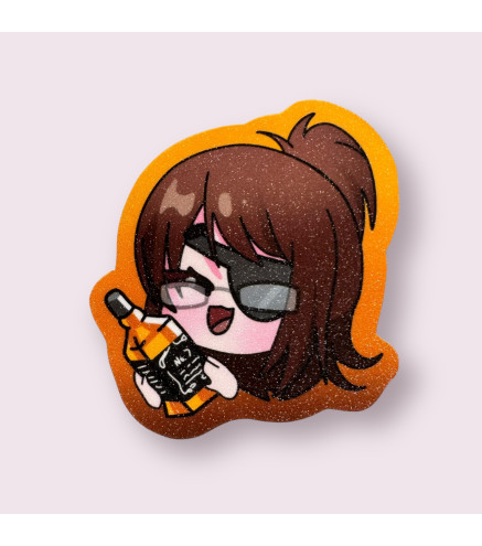 Attack On Titan: Hange Glittered Stickers