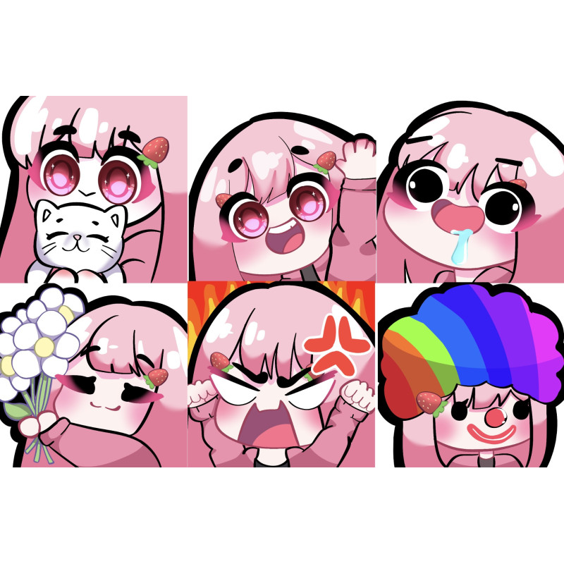Customized Twitch Emote (4 Emotes) Customized Twitch Emote (4 Emotes)